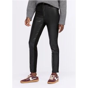 Judy Blue Pants Womens 11 30 Black Faux Leather Denim Skinny Goth Punk NWT